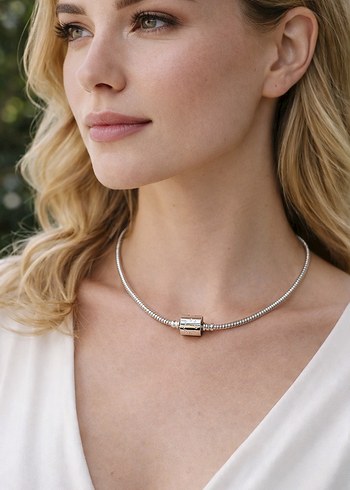 Pandora Moments Silindir Klips Kolye - Görsel 4