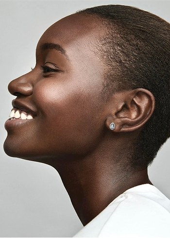 Pandora Işıltılı Armut Kesim Çivi Küpe - Görsel 4