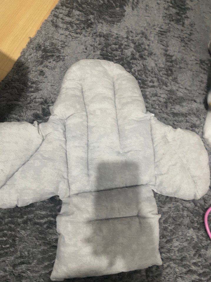 Gri Çocuk Uyku Pedi puset ve araba içine - Görsel 2