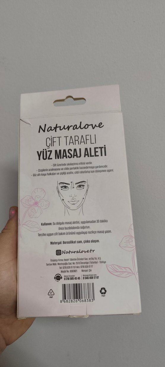 çift taraflı yüz masaj aleti - Görsel 2