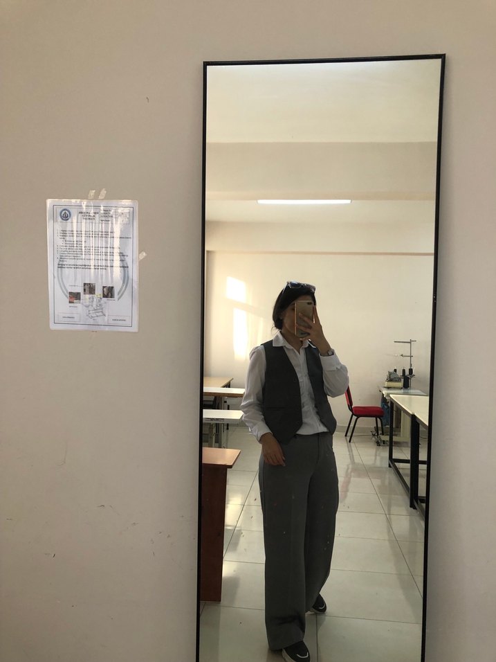 Gri cepken ve gömlek - Görsel 3