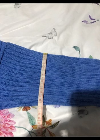 Kadın Mavi Uzun Triko Elbise - Görsel 6