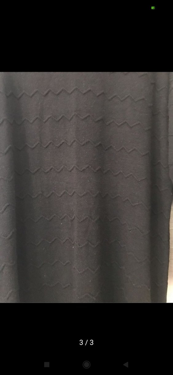 Kadın Siyah Uzun Kollu Triko Elbise - Görsel 3