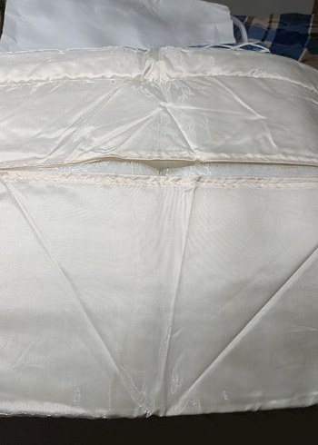 mavi Baskılı Yatak Örtüsü Seti - Görsel 3