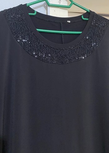 diğer Beden Uzun Siyah Gotik Yüksek Yakalı Elbise