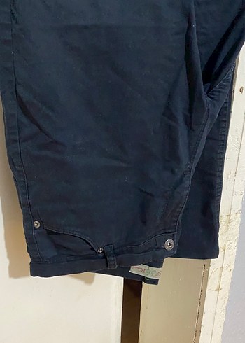 Siyah Bol Kesim Denim Pantolon