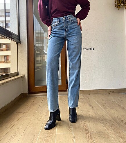 36 Beden mavi Renk Zara Jean