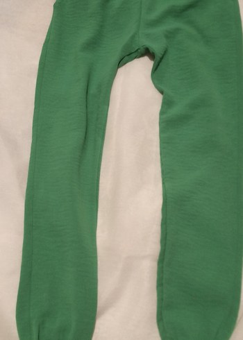 Düğmeli Yeşil Keten çocuk takım - Görsel 6