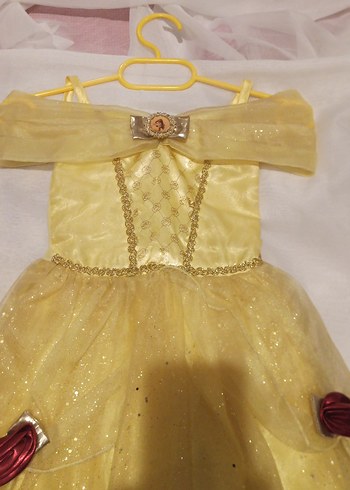 Sarı Straplez Çocuk Elbisesi - Görsel 3