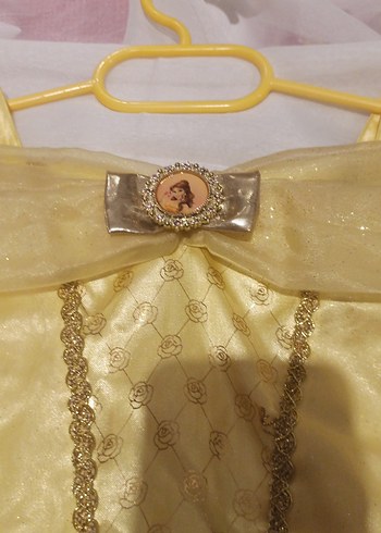 Sarı Straplez Çocuk Elbisesi - Görsel 4