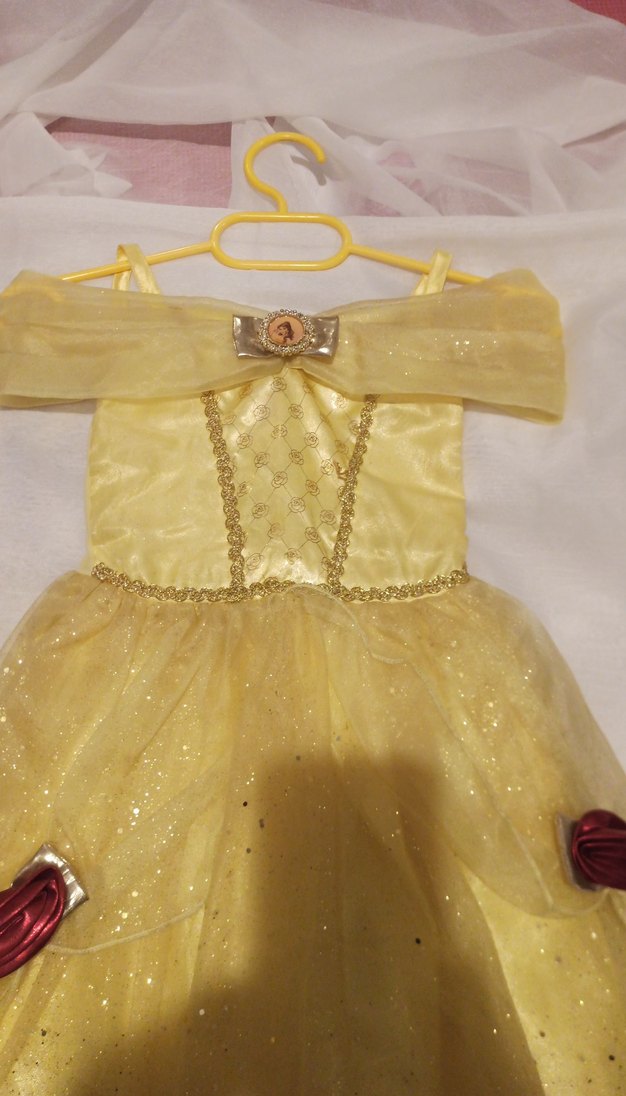 Sarı Straplez Çocuk Elbisesi - Görsel 3