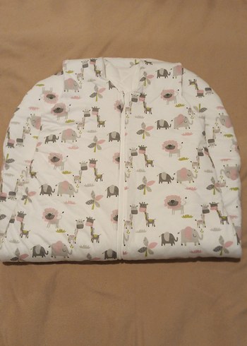 Bej Pastel Zebra Desenli Bebek Uyku Tulumu - Görsel 8