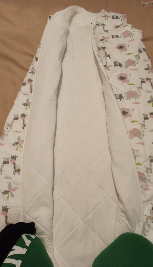 Bej Pastel Zebra Desenli Bebek Uyku Tulumu - Görsel 5