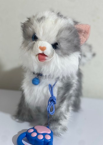 Beden Gri Peluş Oyuncak Kedi