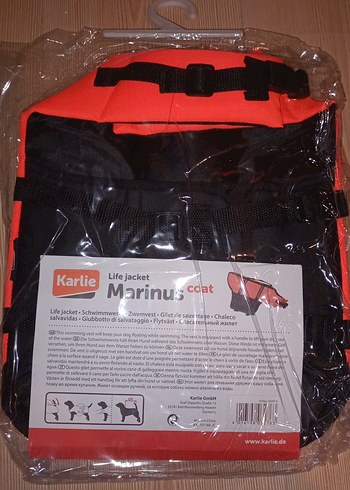 Karlie Turuncu Biker Desenli Köpek Can Yeleği - Görsel 2