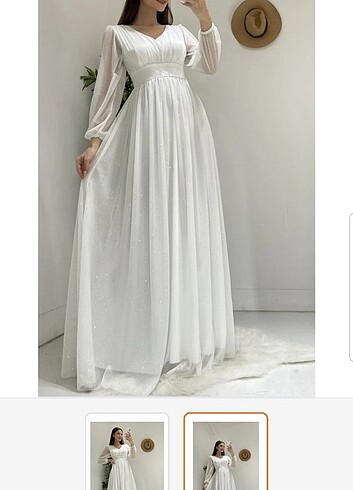 Beyaz nikah elbisesi