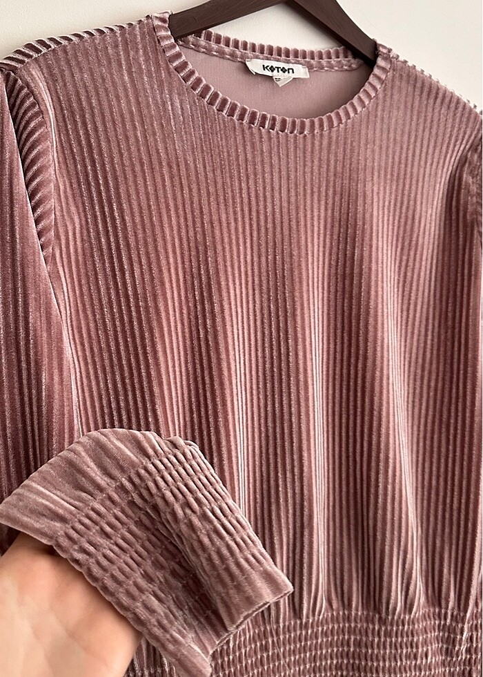 Koton kadife bluz - Görsel 3