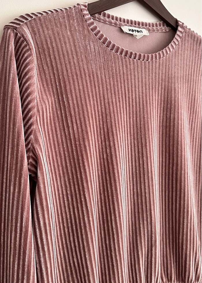 Koton kadife bluz - Görsel 2