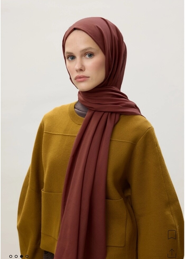 Freshscarfs Pamuk vual şal - Görsel 3