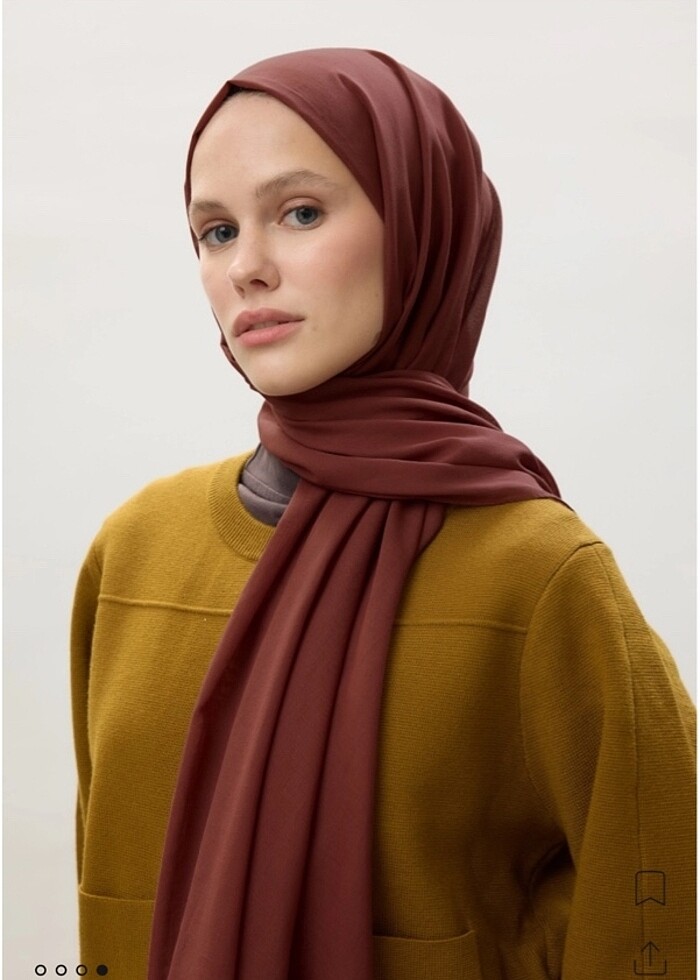 Freshscarfs Pamuk vual şal - Görsel 4