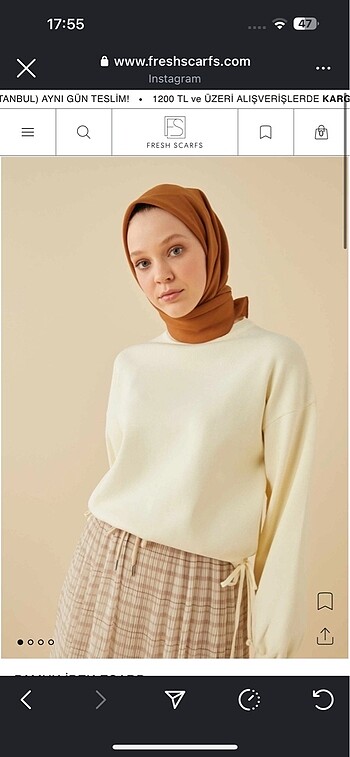 Freshscarfs eşarp - Görsel 2