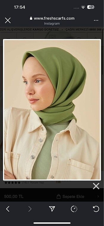 Freshscarfs eşarp - Görsel 2