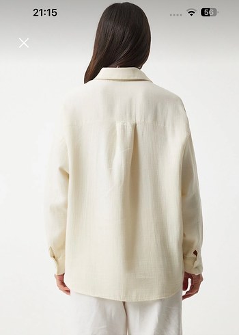 Beyaz Bohem müslin Gömlek - Görsel 4