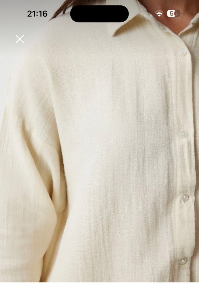 Beyaz Bohem müslin Gömlek - Görsel 3