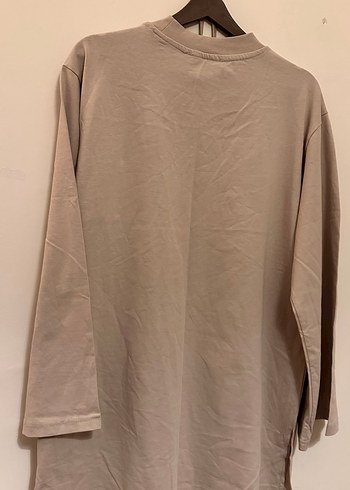 Kadın Bej Midi Uzun Kollu Elbise - Görsel 5