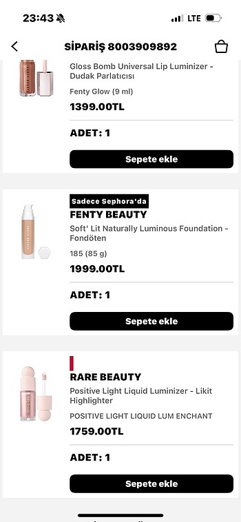 Fenty Beauty Fenty beauty fondoten 185 no