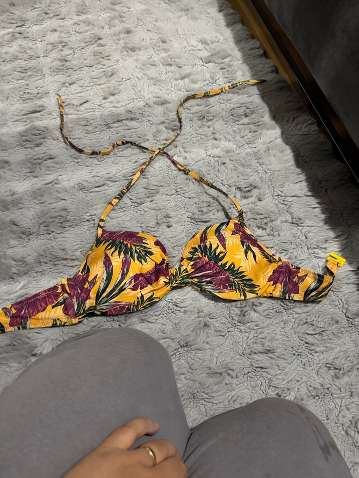 Bohem Sarı Mini Bikini Üstü - Görsel 3