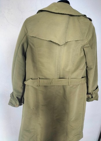 Zara Bej Süet Midi Kemerli Kadın Trençkot