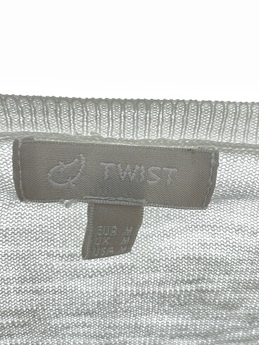 m Beden beyaz Renk Twist Bluz %70 İndirimli.