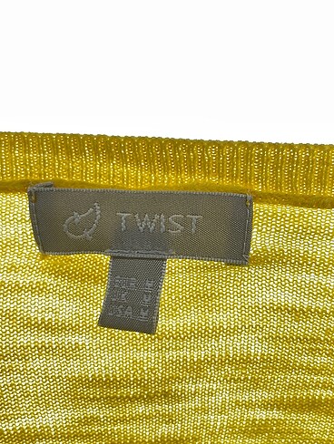 m Beden sarı Renk Twist Bluz %70 İndirimli.