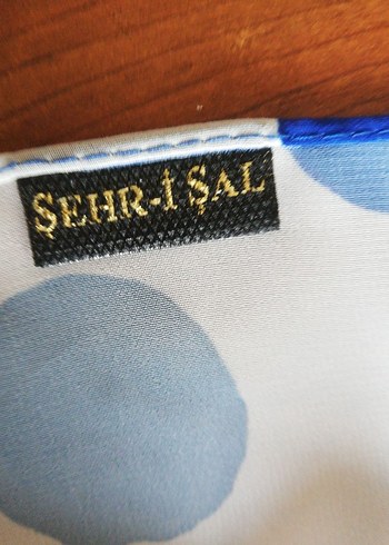 Mavi Parlak İpek Kadın Fular - Görsel 7