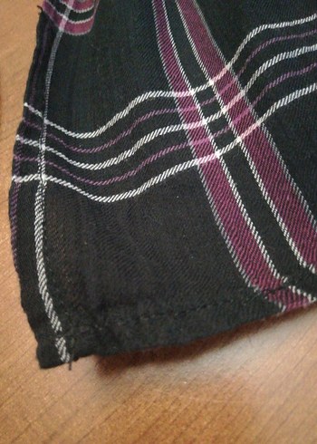 Kadın Siyah Pilili Gotik Atkı - Görsel 2