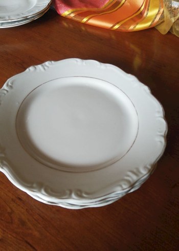 Beyaz Dekoratif tatlı Tabağı Seti - Görsel 3