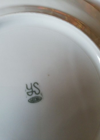 Beyaz Porselen Çiçek Desenli tatlı Tabakğı - Görsel 3