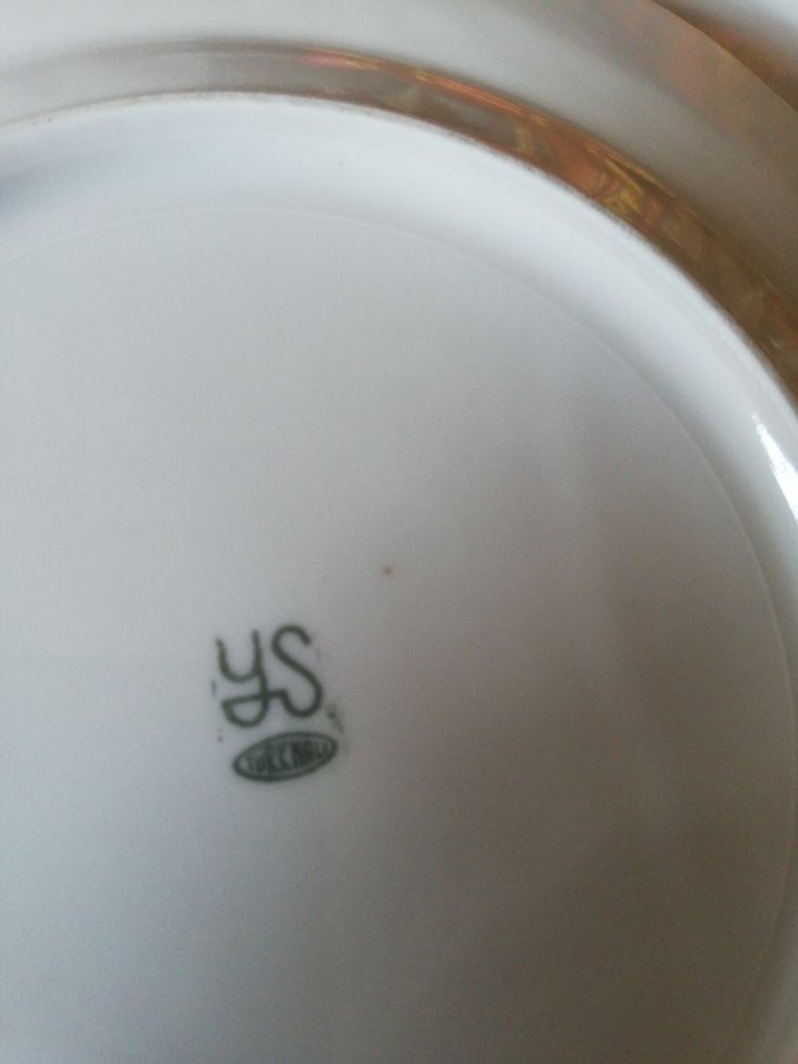 Beyaz Porselen Çiçek Desenli tatlı Tabakğı - Görsel 3