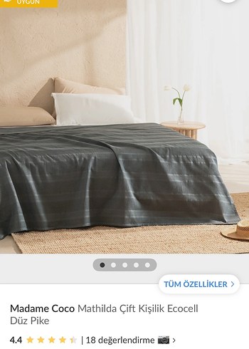 Düz yatak örtüsü pike - Görsel 2