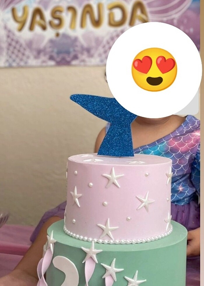 2 yas doğum günü maket pasta - Görsel 2