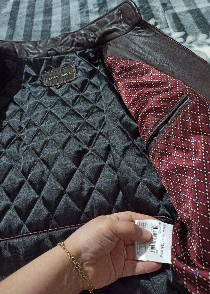 Kemal tanca erkek deri ceket S beden - Görsel 4