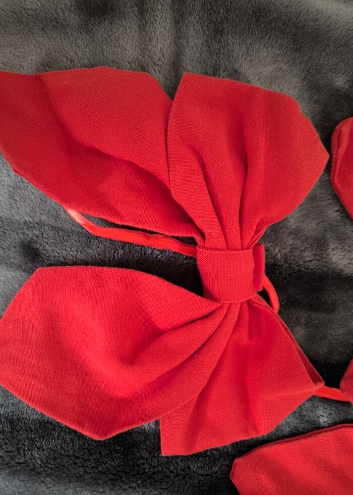 Kumaş fiyonk 4 adet - Görsel 2