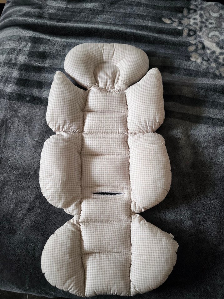 Yıldız Desenli Çift yönlü Bebek Oto Koltuğu-Puset Minderi - Görsel 2