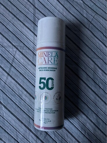 Minela çare antiaging 50spf güneş kremi