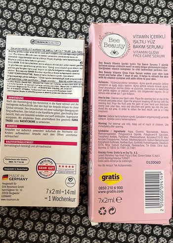 ISANA Express Lift Konsantre Yüz Serumu 7x2ml - Görsel 2