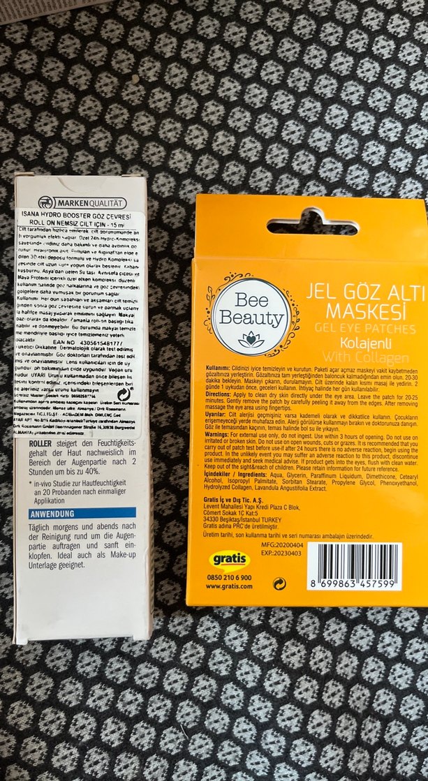 ISANA Hydro Booster Göz Altı Roll-On ve Bee Beauty Jel Maske - Görsel 3