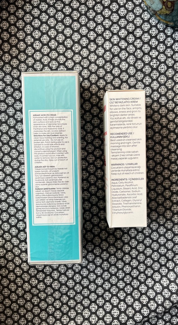 Azelaik Asit %5 ve Cilt Beyazlatıcı Krem Seti - Görsel 3