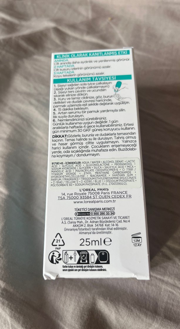 L'Oréal Bright Reveal Yenileyici Peeling Serumu - Görsel 3