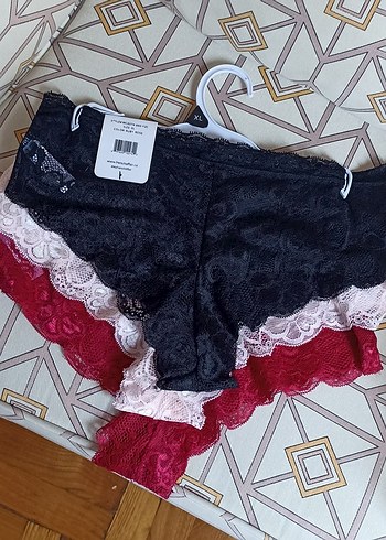 xl Beden çeşitli Renk 3'lü çok şık kadın iç çamaşırı